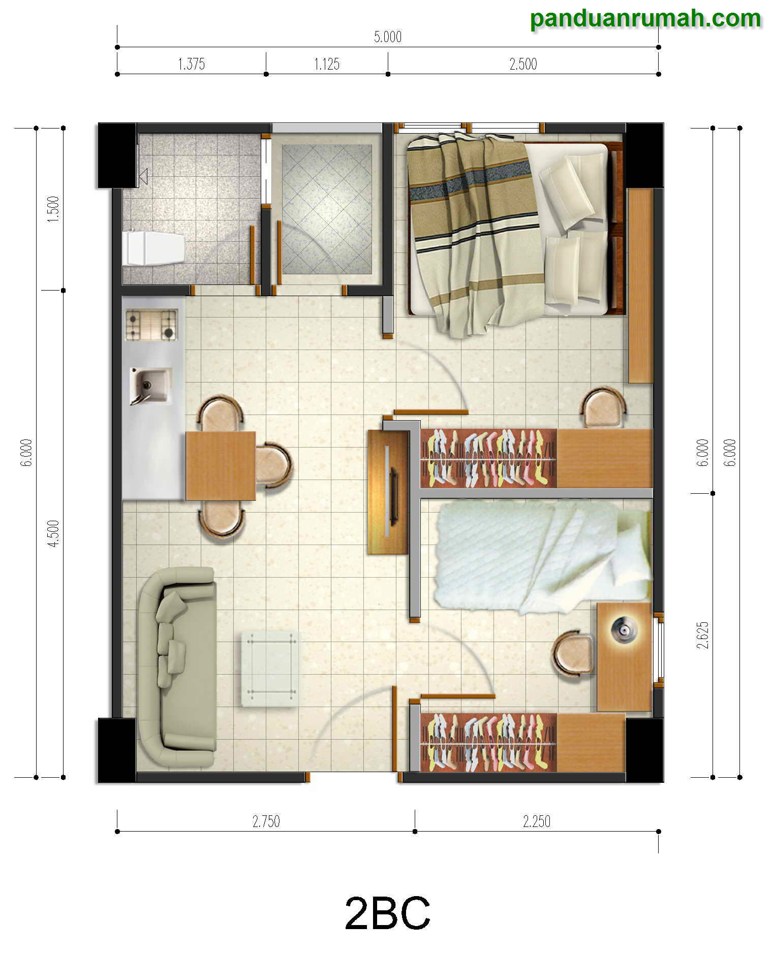 Desain Denah  Apartemen  Gambar Desain Rumah  Minimalis